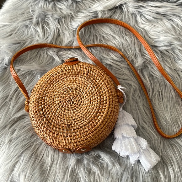 None Handbags - NWOT - Summer Rattan Crossbody